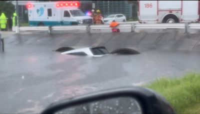 Video: Family rescued from canal after crash