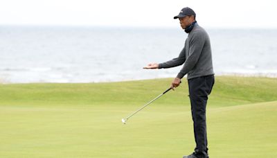 Mistakes and inconsistency highlight Tiger Woods’ opening round at 2024 British Open