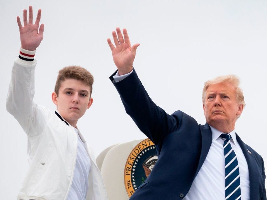 Trump says his teen son Barron told him he needed to go on streamer Adin Ross' show