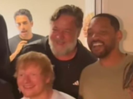 Will Smith and Ed Sheeran join Johnny Depp at Andrew Bocelli concert