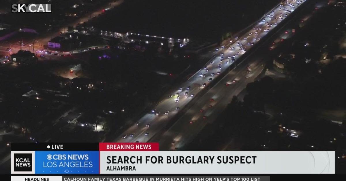 Search for burglary suspects in Alhambra