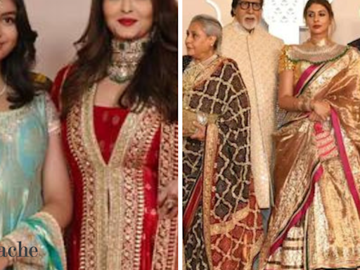 Aishwarya Rai and daughter Aaradhya pose separately from Bachchan clan at Anant Ambani's lavish wedding - The Economic Times