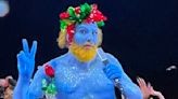 'Naked blue man' breaks his silence over Olympic Last Supper parody
