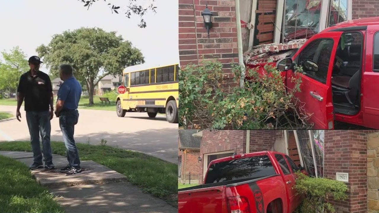 Harris County neighborhood has cars crash in house, pool due to speeding