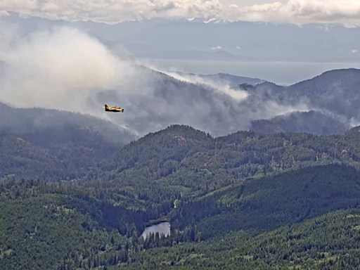 Wildfire burning near Sooke, B.C., now being held