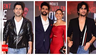 ... Singh, Jackky Bhagnani, Ibrahim Ali Khan and others grace the star-studded screening of Lakshya Lalwani's 'Kill' - See photos | - Times of India