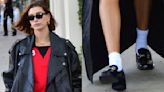 Hailey Bieber Married Classic With Y2K Style in These Trendy Gucci Horsebit Loafers
