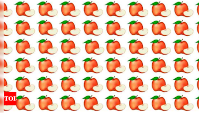 Optical Illusion: Spot the odd apple emoji in 7 seconds | - Times of India