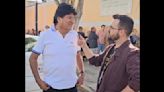Evo Morales visita casillas electorales en Iztapalapa