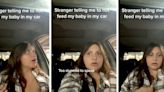 Dashboard camera captures stranger harassing mom and baby for breastfeeding in their car: ‘Call the police’