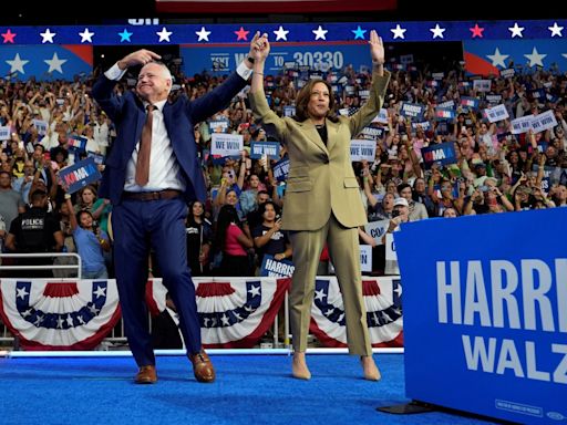 Harris vs Trump live: New poll shows Kamala Harris leads Donald Trump in three crucial battleground states