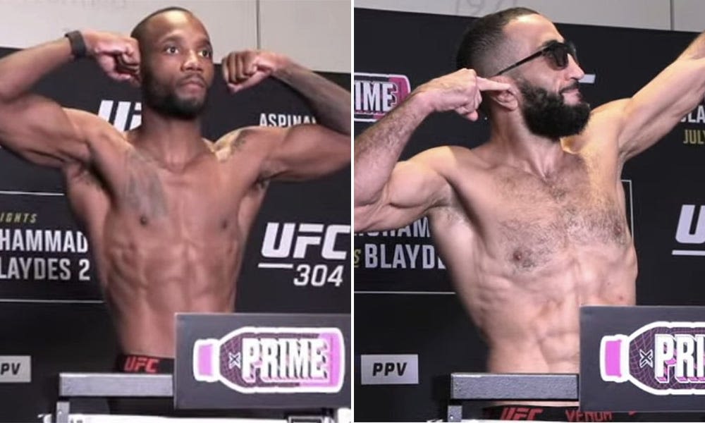 UFC 304 video: Leon Edwards, Belal Muhammad make weight in Manchester