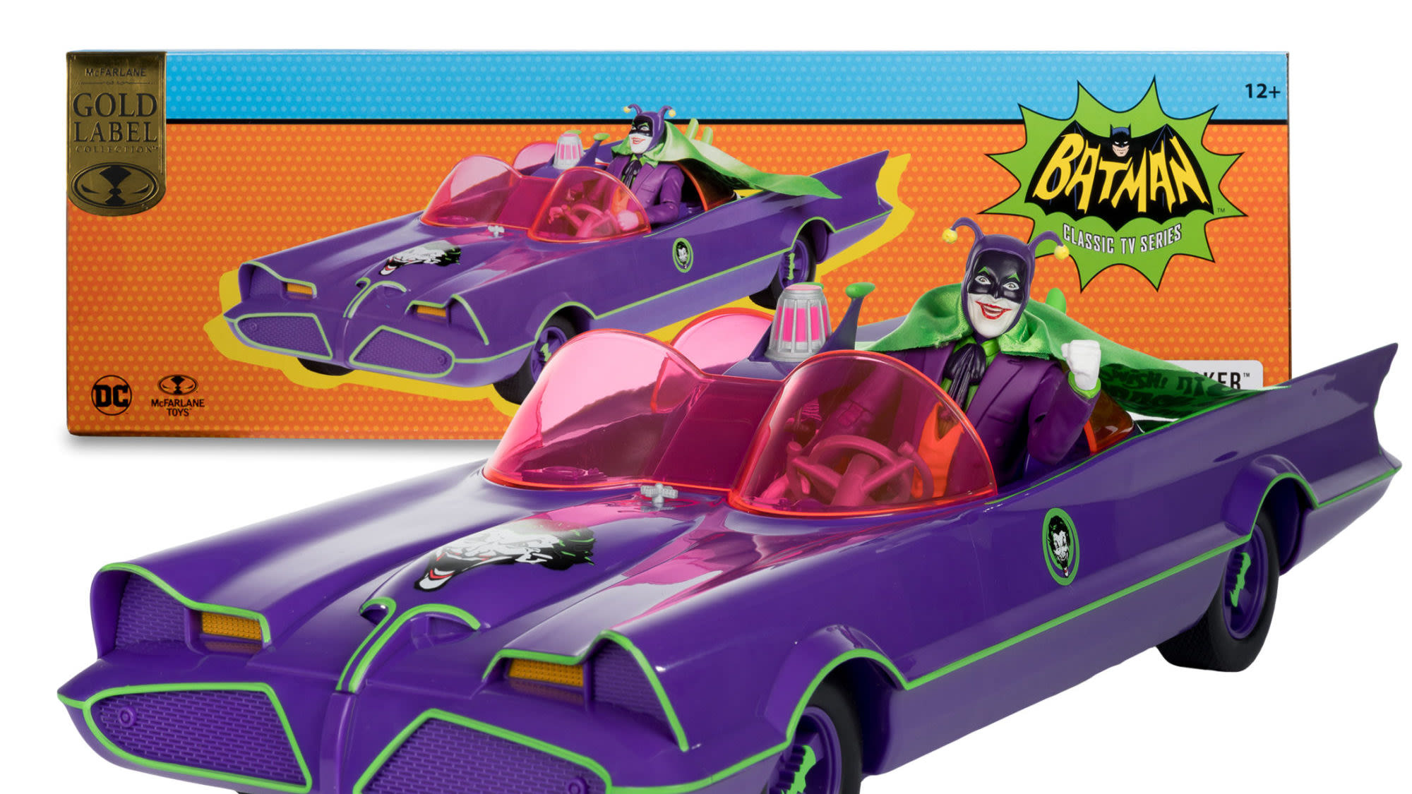 McFarlane Toys Debuts New Jokerized Batman 66’ Batmobile 2-Pack