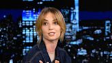 Maya Hawke Brings Elevated Twists to Y2K Trends in Canadian Tuxedo & Mary Jane Pumps for ‘Jimmy Fallon’