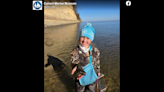 Girl finds megalodon tooth the size of her hand at Maryland beach. ‘Once-in-a-lifetime’