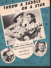 Throw A Saddle on A Star 1946 Ken Curtis (Festus from Gunsmoke ) Sheet ...