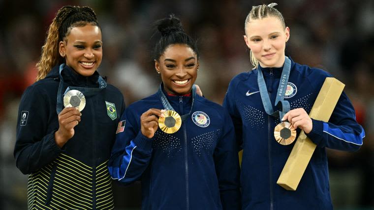 Olympic women's gymnastics results: Simone Biles wins 7th career gold, Jade Carey medals in 2024 vault finals | Sporting News