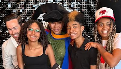 Mel B shares snap with her children to celebrate honorary doctorate