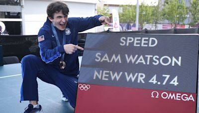 American Sam Watson breaks own world record for sport climbing bronze