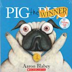＊小貝比的家＊PIG THE WINNER /平裝書+CD/3-6歲/趣味幽默