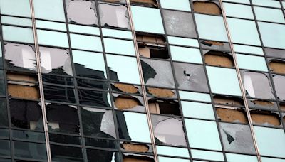 Over 2.5K windows were blown out in downtown Houston during storm