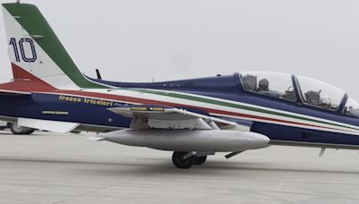 Italian Air Force Aerobatic Team flies into Fargo