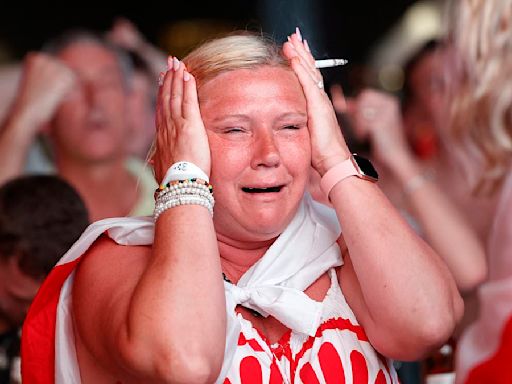 England fans cry in Benidorm as Spanish locals celebrate in streets