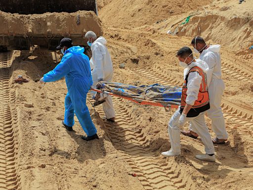 Mass graves found at Gaza hospitals raided by Israel prompt demands for independent investigation