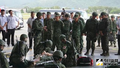 任內首漢光演習！賴清德著軍裝視導戰傷救護