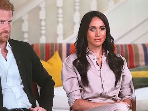 Fans spot Meghan Markle 'side-eyeing' Harry in new interview – expert weighs in