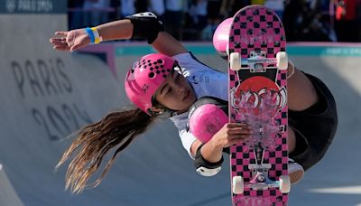 Trew, 14, wows in last run for skateboarding gold