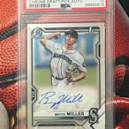 2021 Bowman Chrome Bryce Miller RC Rookie AUTO Seattle Mariners PSA 10