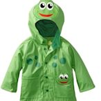 預購 美國兒童人氣雨具品牌 好萊塢名人愛用 Western Chief 男童可愛綠色大眼蛙 兒童雨衣