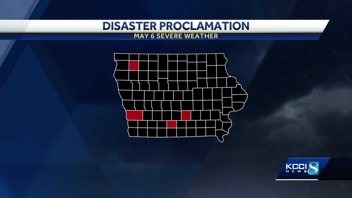 Gov. Reynolds issues disaster proclamation for four counties impacted by latest round of severe weather