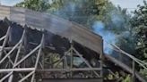 UK theme park drama as smoke seen billowing from popular wooden rollercoaster