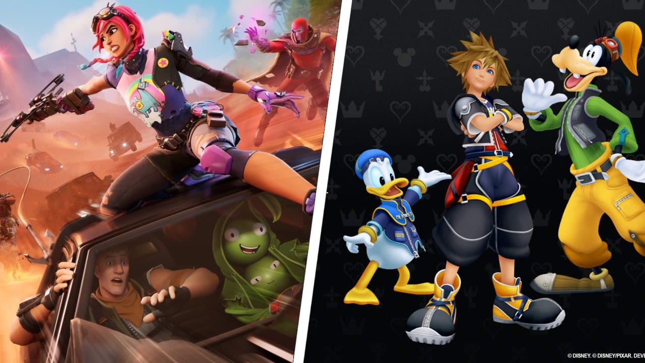 Leaked Fortnite x Kingdom Hearts collab could finally open the door for Final Fantasy 7 skins