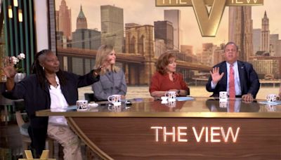 Joy Behar tells Chris Christie 'shut up,' 'The View' audience groans as he refuses to endorse Harris