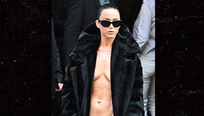Topless Katy Perry Wows Everyone at Paris Fashion Week