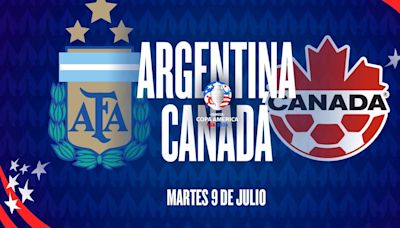 Argentina vs. Canadá, por las semifinales de la Copa América: hora, cómo ver y formaciones