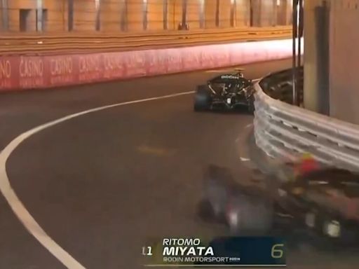 Video: la rápida maniobra de Isack Hadjar que evitó una tragedia en la qualy de Mónaco de Fórmula 2