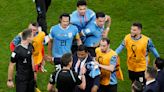 World Cup: Uruguay player 'faces 15 match ban' after ugly scenes mar exit