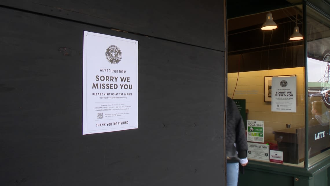 Starbucks' original store at Pike Place Market closed following vandalism