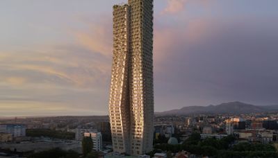 Ballet-inspired double skyscraper design tricks the eye