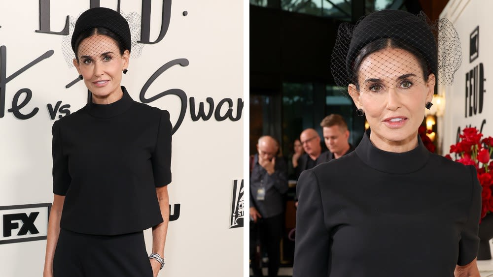 Demi Moore Channels Nostalgic Elegance With Fellow ‘Feud’ Cast in Vintage Looks for FYC Event