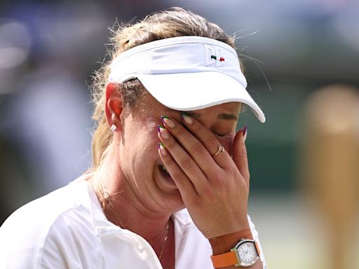 Wimbledon 2024: Tearful Vekic struggles to see any positives after heartbreaking loss to Paolini in semifinals