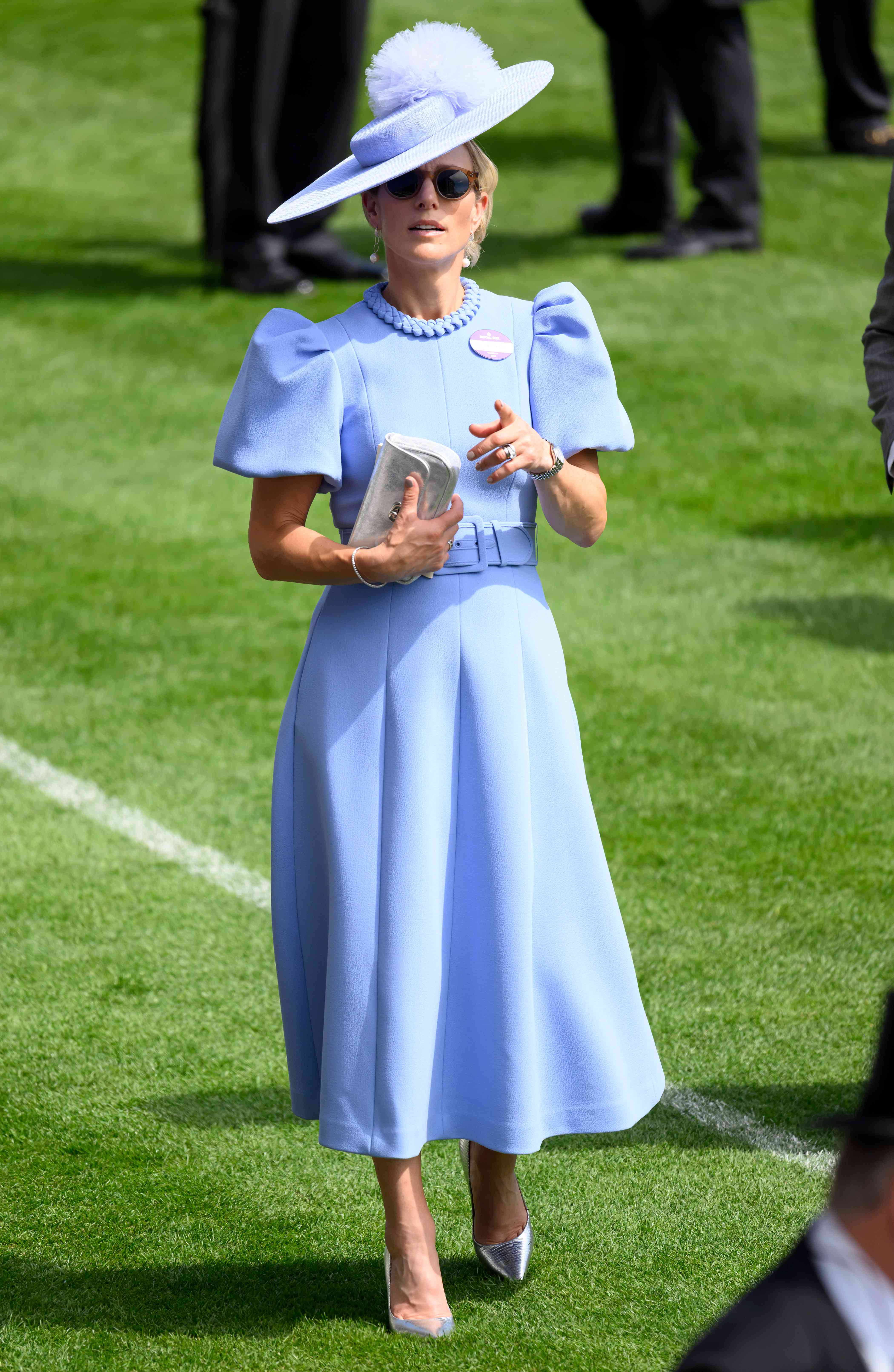 Princess Anne's Daughter Zara Tindall Channeled Cinderella in a Princess Blue Gown at Royal Ascot