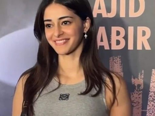 Ananya Panday attends screening of ex Kartik Aaryan's Chandu Champion. Watch