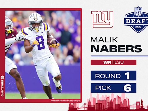 2024 NFL draft: Giants select WR Malik Nabers in Round 1