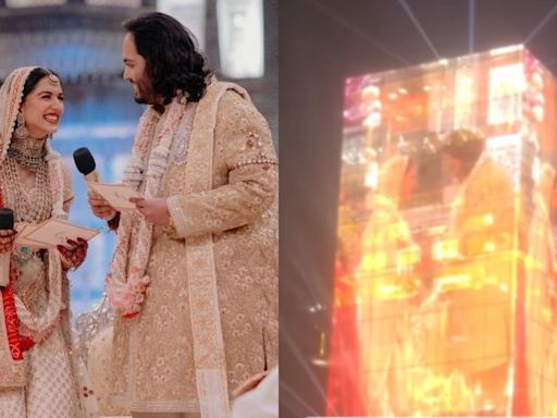 Anant Ambani and Radhika Merchant wedding: Couple’s varmala ceremony played on 27-storey Antilla in Mumbai