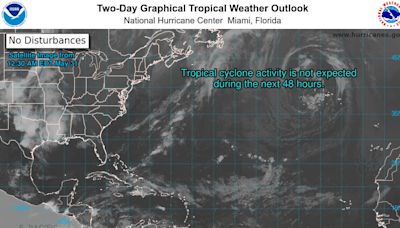 Hurricane season to start off light. National Hurricane Center tracking 3 tropical waves